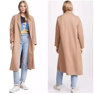 AYR Camel Hair Robe Coat‎ Size Small & Medium Brown Lagenlook Minimalist